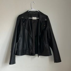 Black Leather Jacket, Size XXL